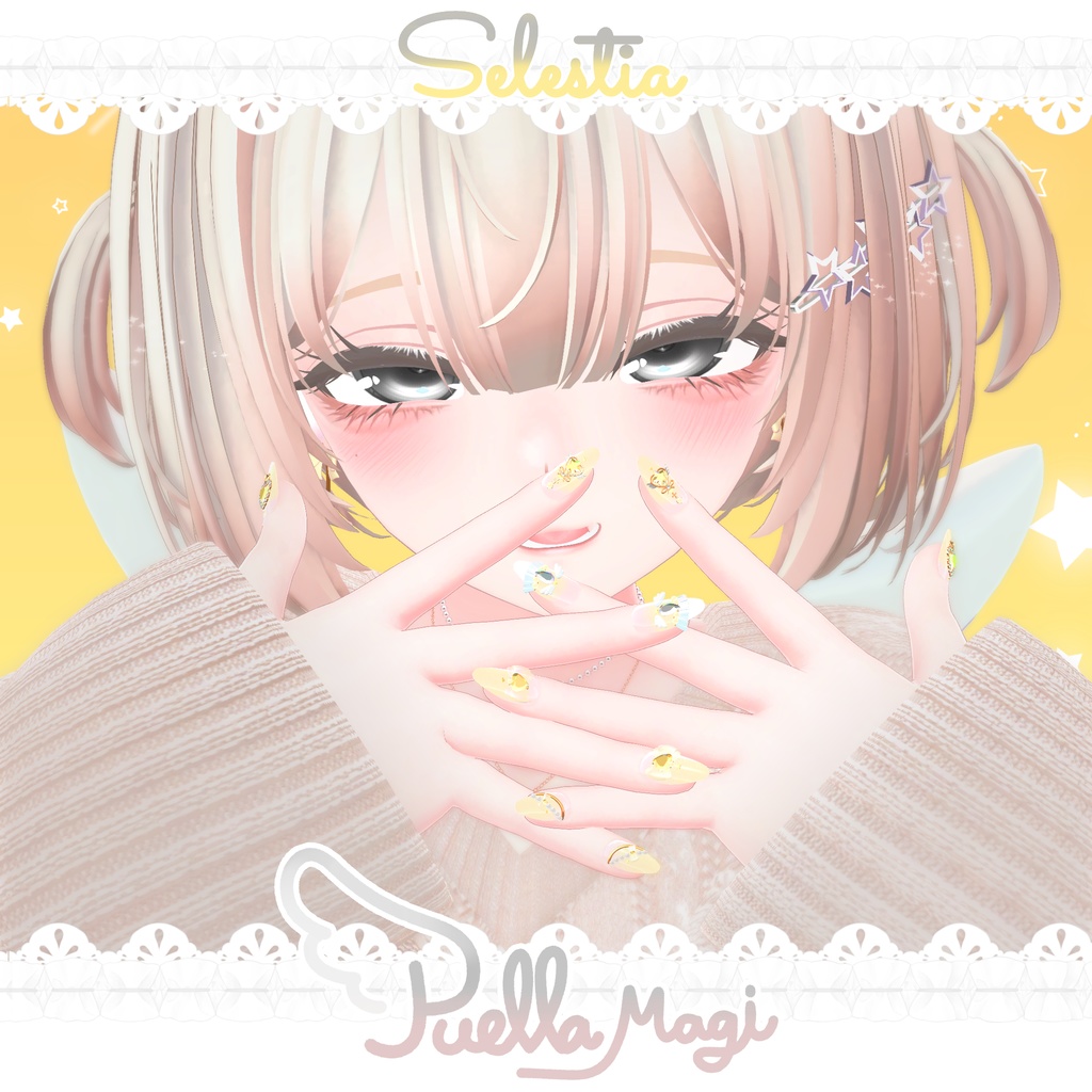 【3アバターMA対応】🎀PuellaMagiNail🪽【非対応用モデルあり!】