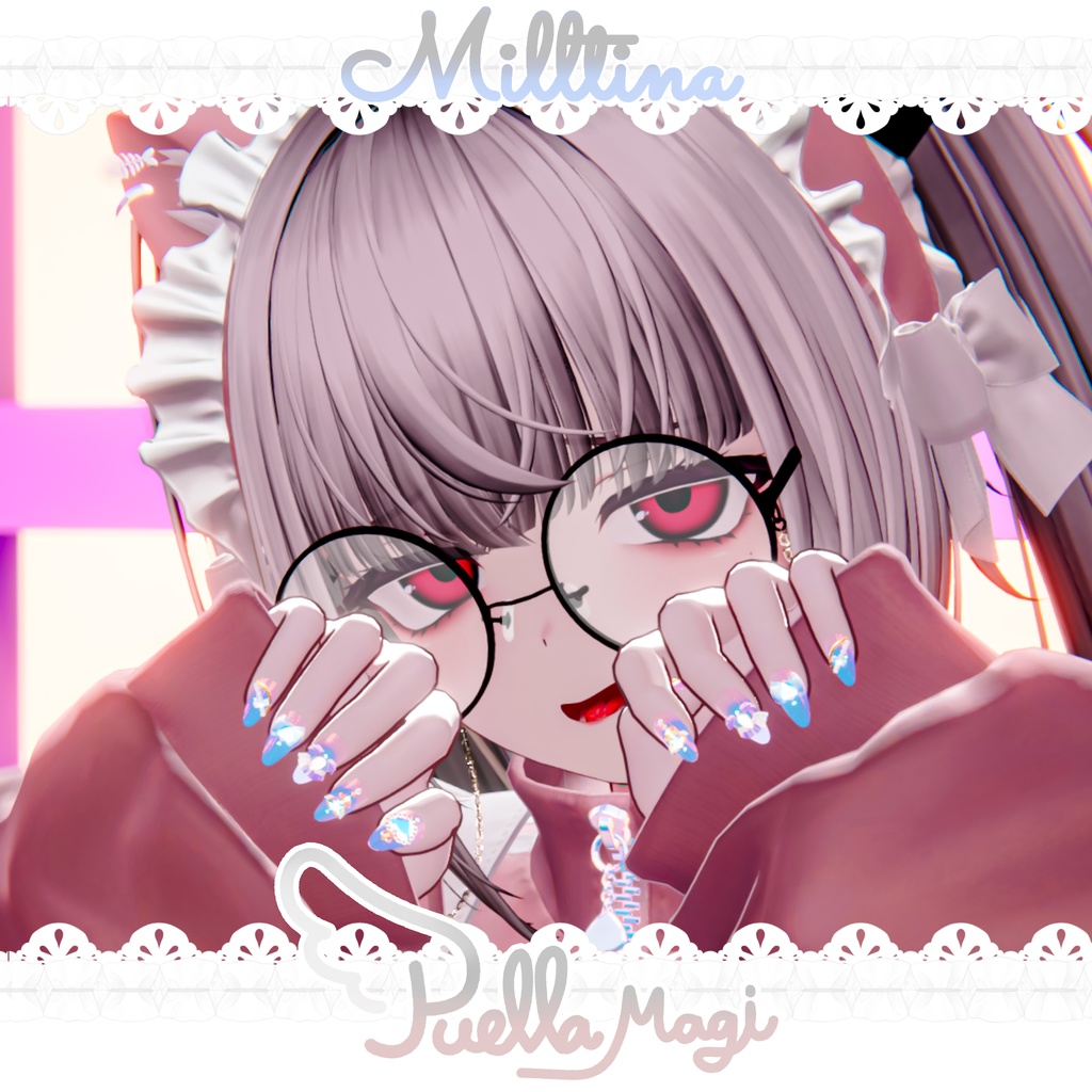 【3アバターMA対応】🎀PuellaMagiNail🪽【非対応用モデルあり!】