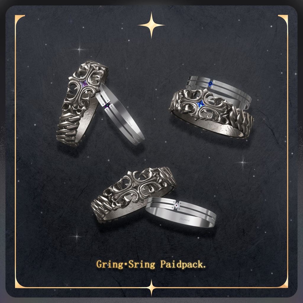 【2Rings+3Nails】🌌NocturneVow✦【+Free版配布有】