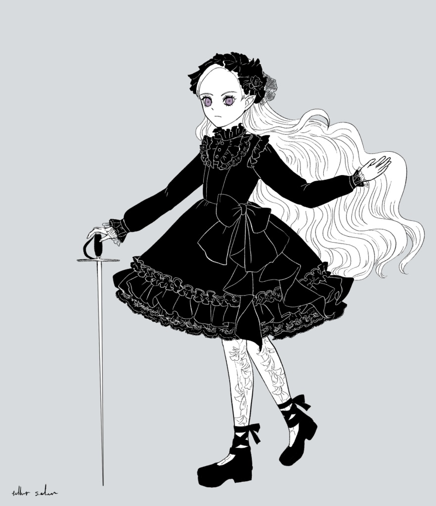 ピクファンPCゴシックロリータポストカード