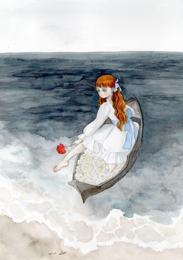 額装原画『五尋の望郷に』