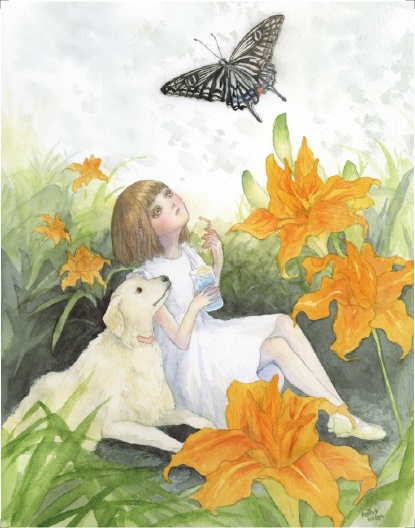 キャンバスプリント『泡沫のデイリリー』