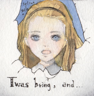 ミニ原画「小さな衒学家」