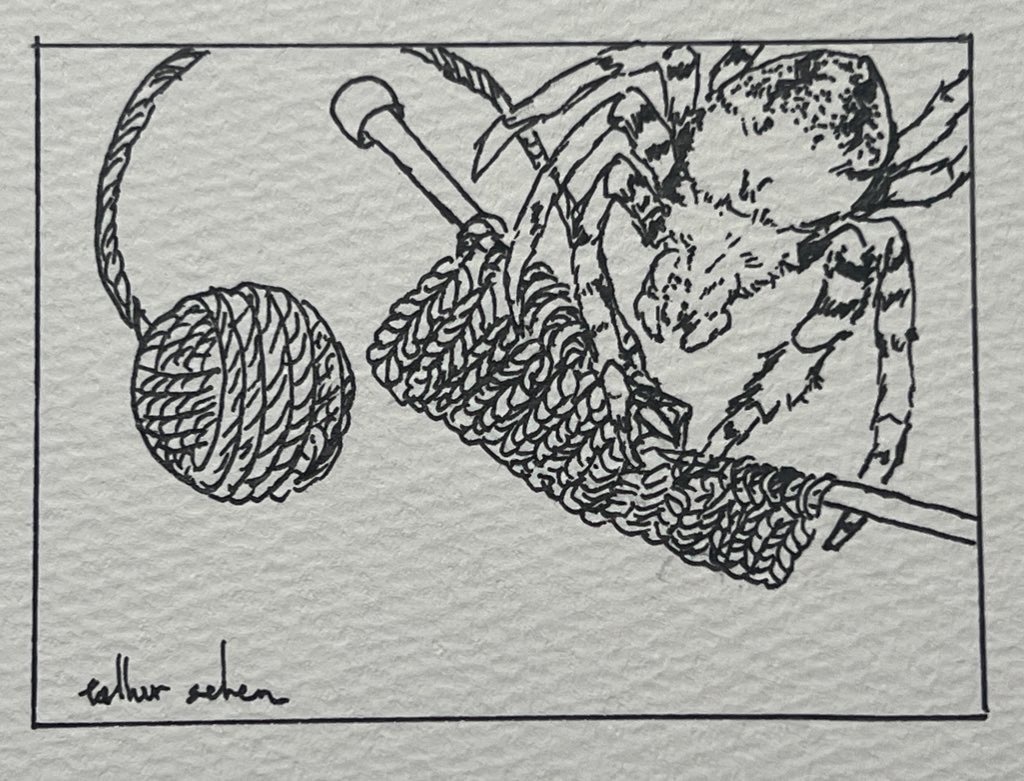 ペン画『Weave』
