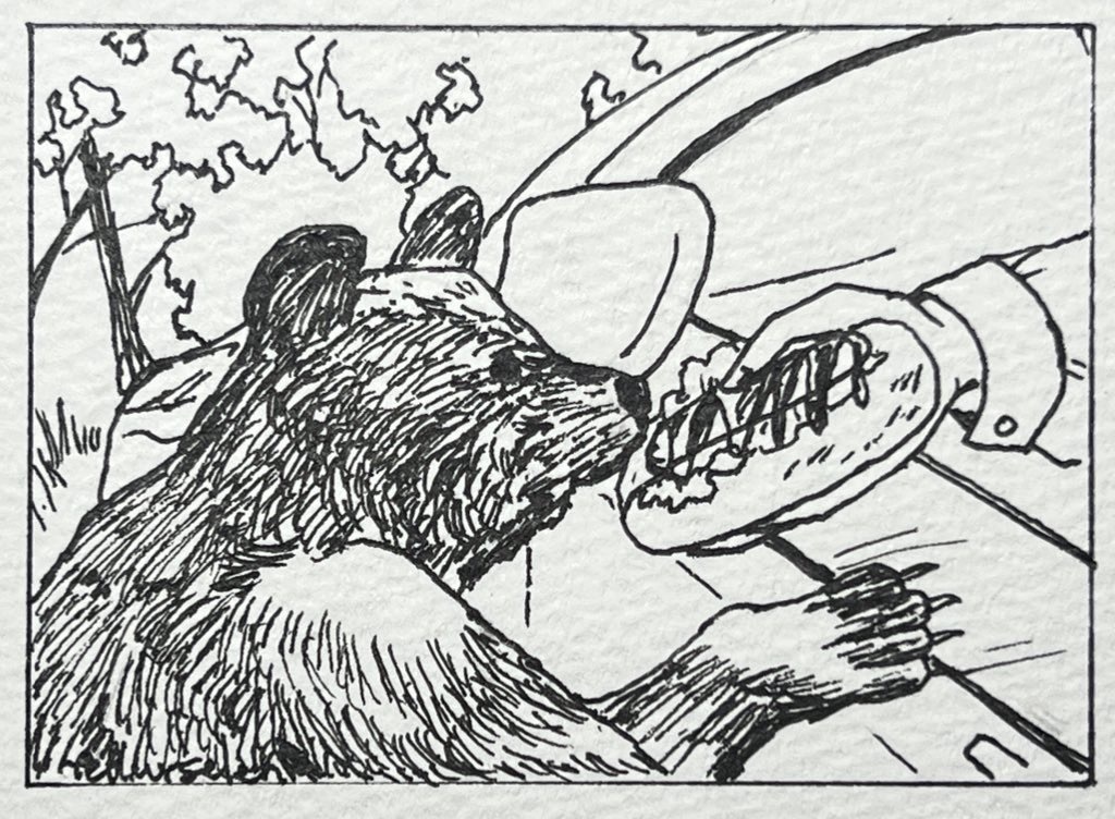 ペン画『Reckless』