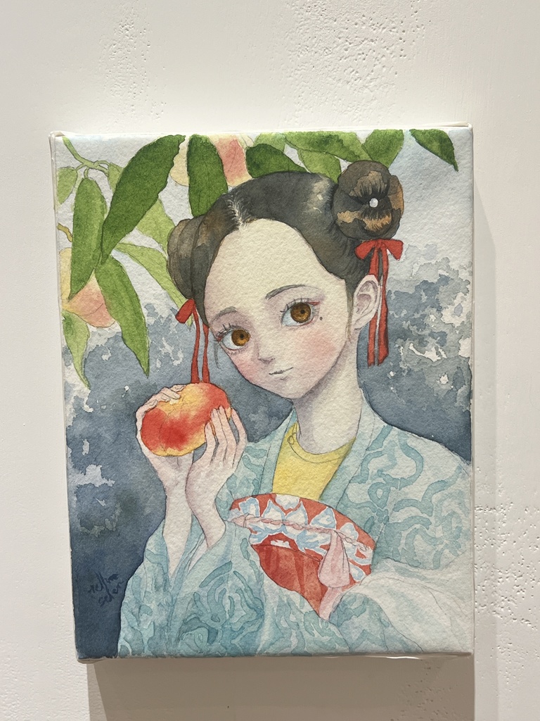 パネル装原画『桃林の野に』