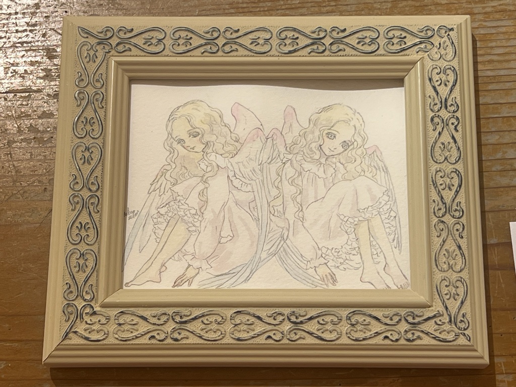 額装小作品『双晶』