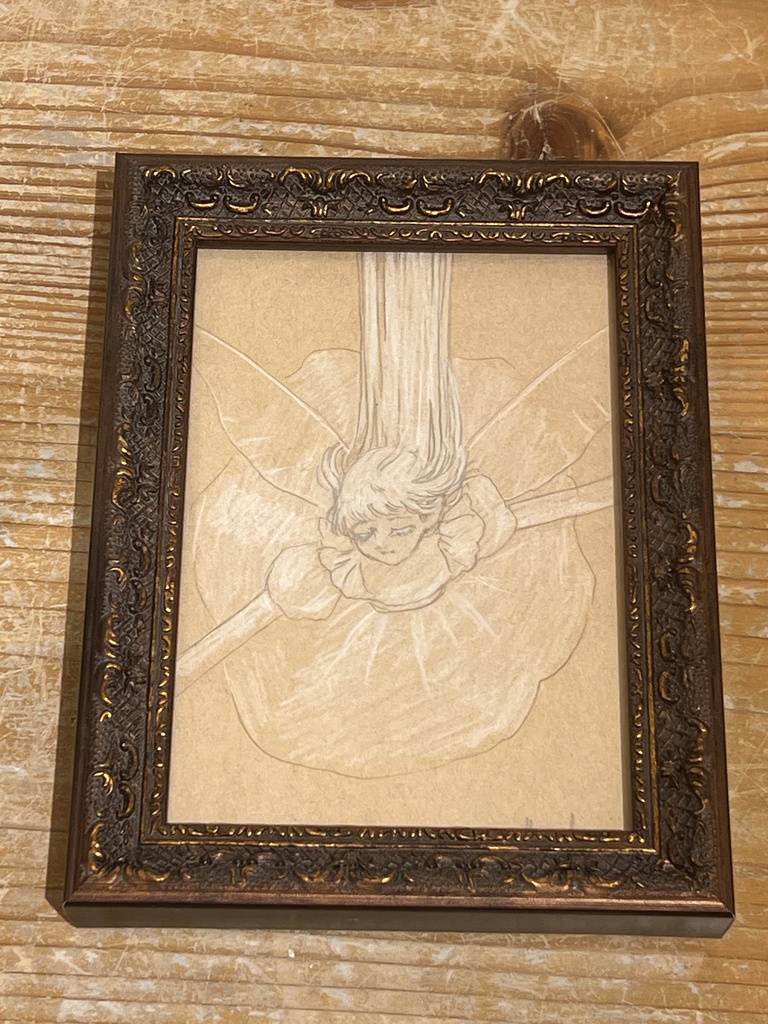 額装ドローイング『Straight』