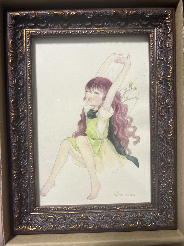 額装小作品『木の芽時』