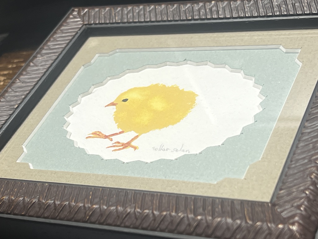 額装小作品『親にはぐれて日も暮れて』