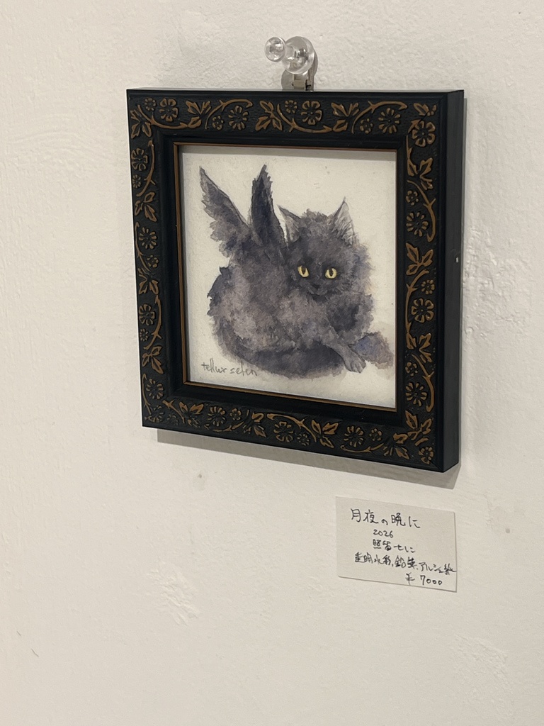 額装小作品『月夜の晩に』