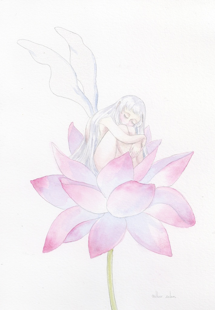 額装原画『苦海の泥に咲く』