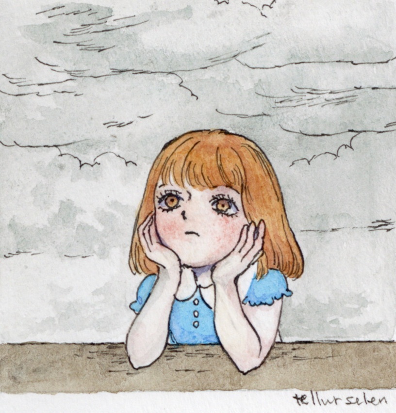 無額装小作品『薄荷ちゃんの夏の思い出　５．くもりの日』