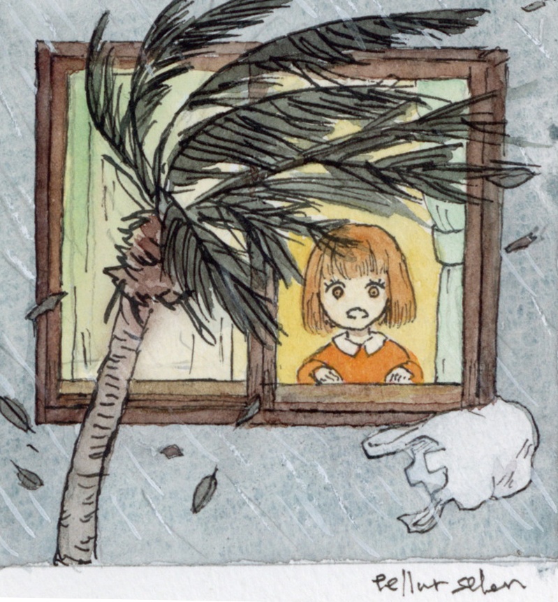 無額装小作品『薄荷ちゃんの夏の思い出　６．嵐』