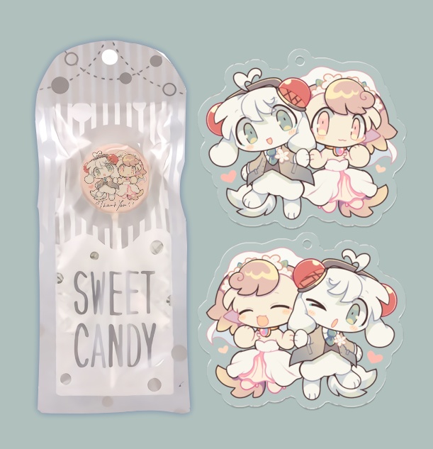 【キャンディ付き】ばやぽウェディングアクリルキーホルダー