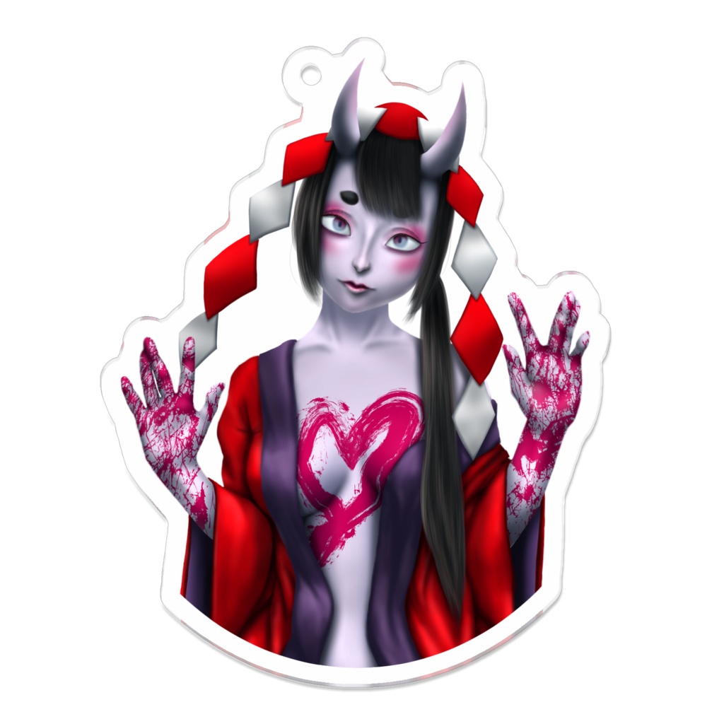 7cm おにのアクリルキーホルダー