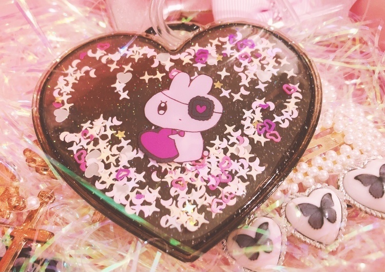 うさちゃんハートネームタグ