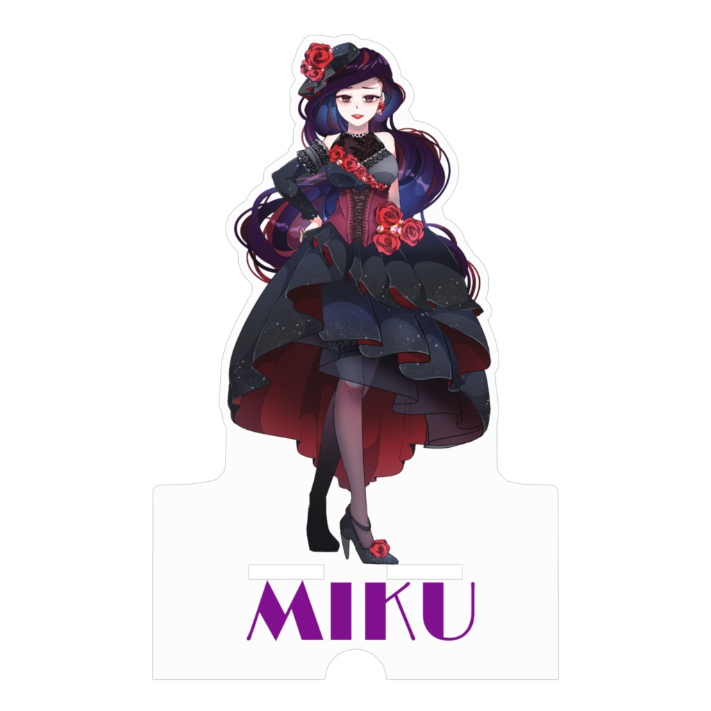 💎MIKU女王🌹がささえてあげるスマホスタンド(ケーブル穴あり)