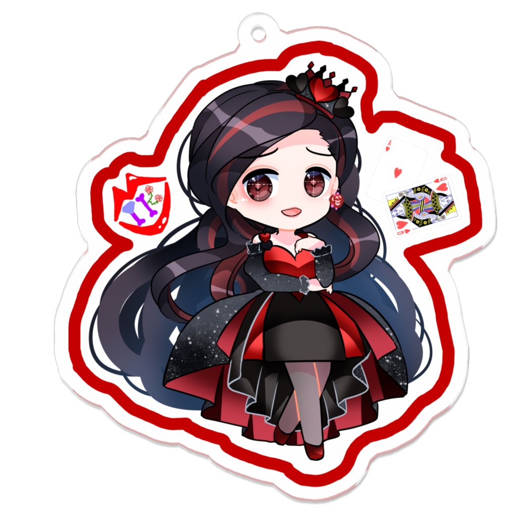 💎MIKU🌹アクリルキーホルダー(ハートの女王Ver.)