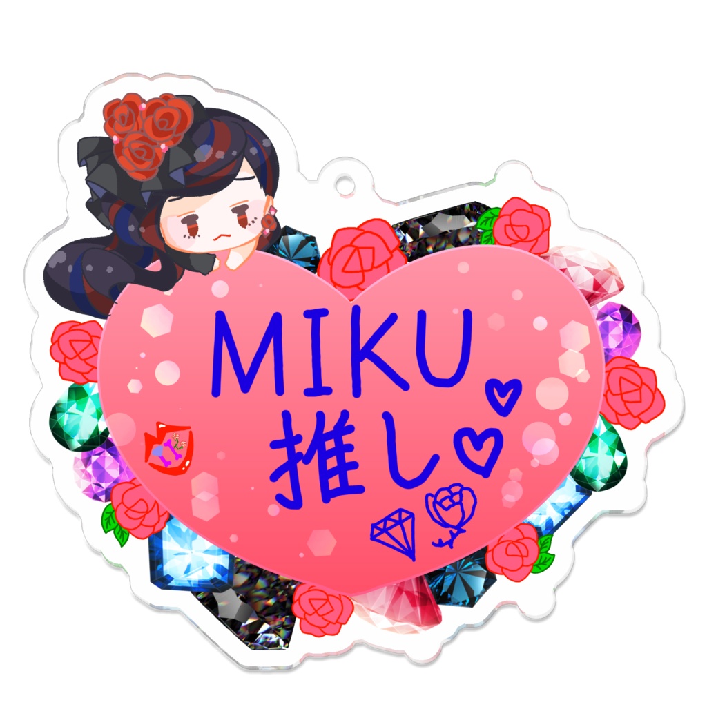💎MIKU女王🌹推しアクリルキーホルダー