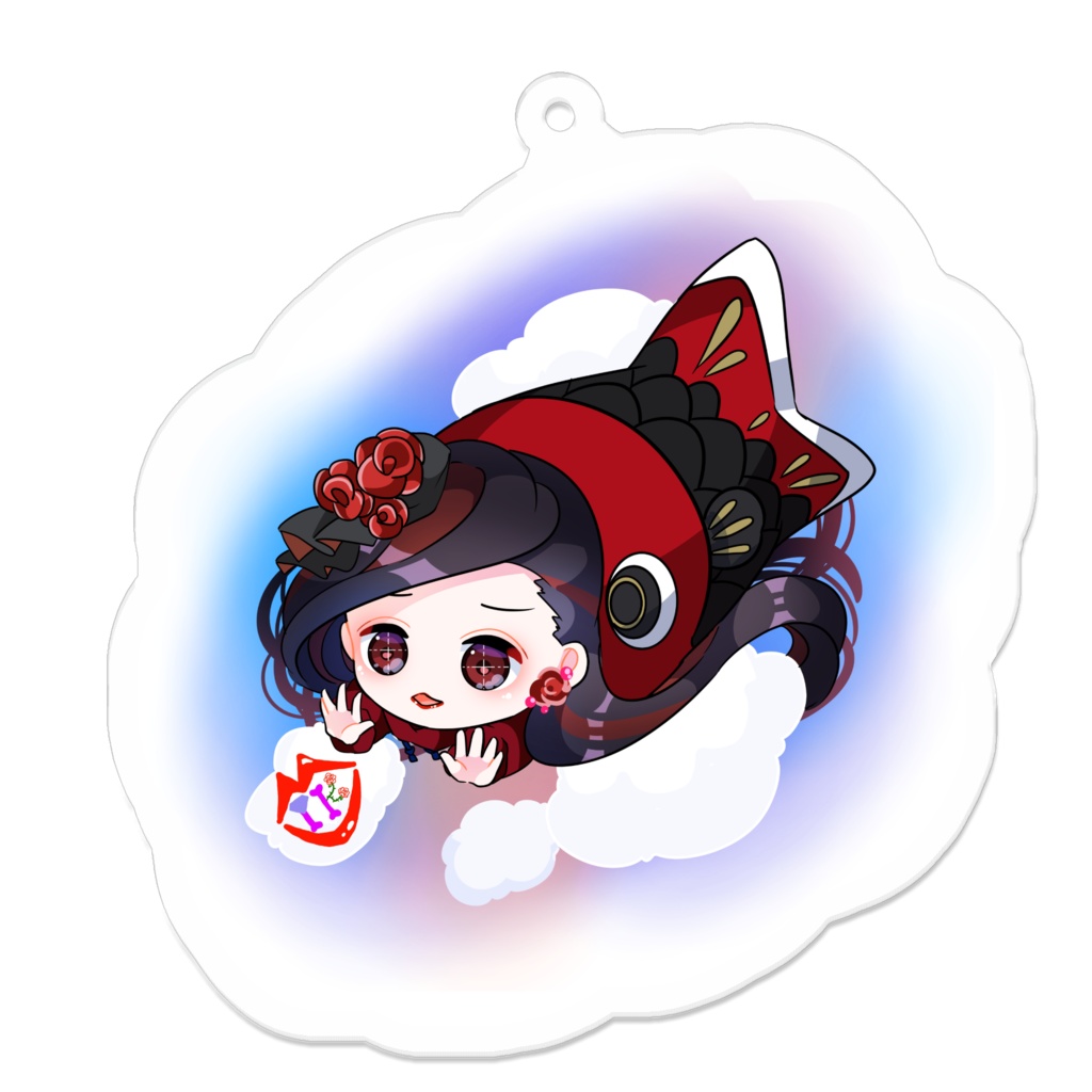 💎MIKU女王🌹鯉のぼりでふわふわアクキー