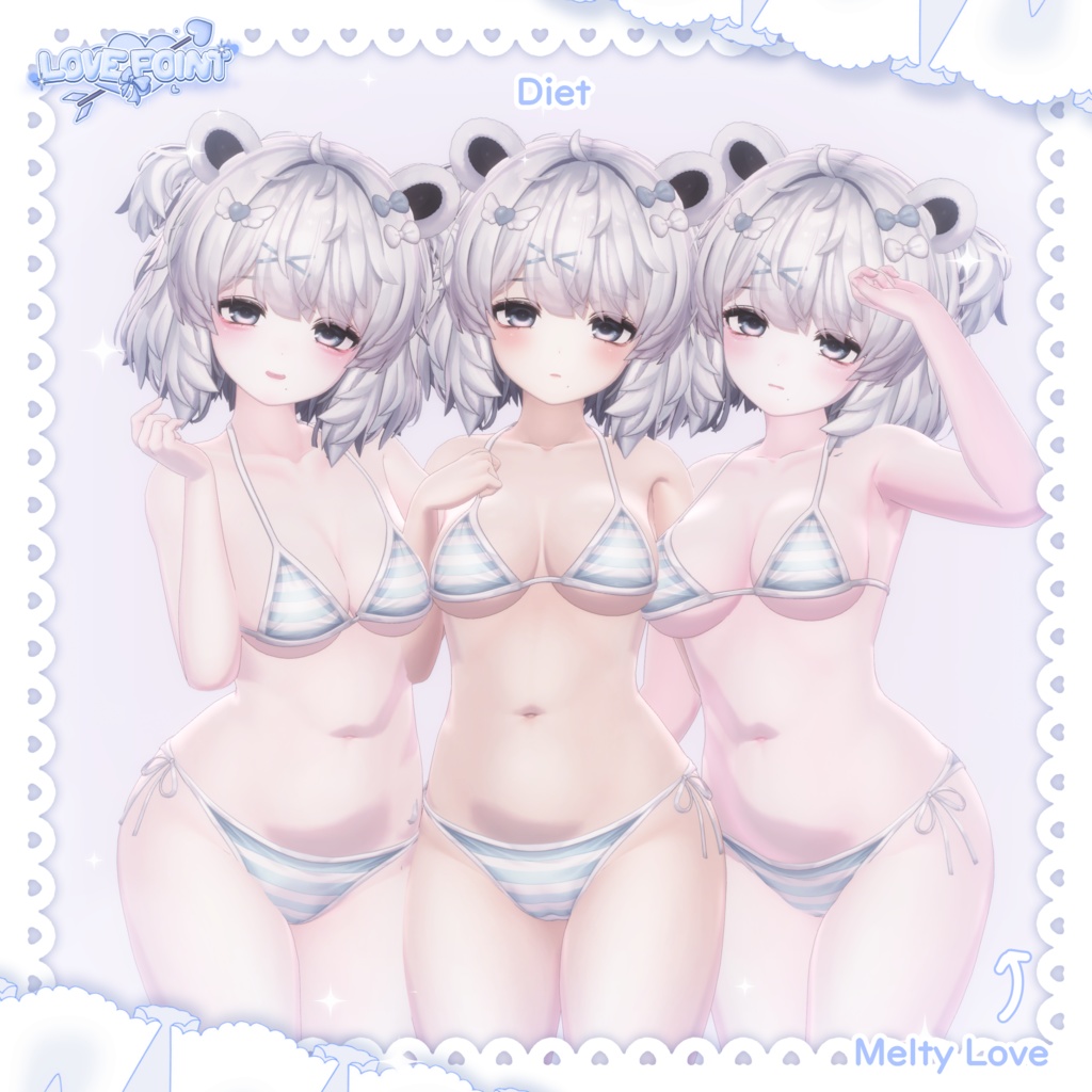 【クマリ対応】♡LOVE POINT Texture Set♡