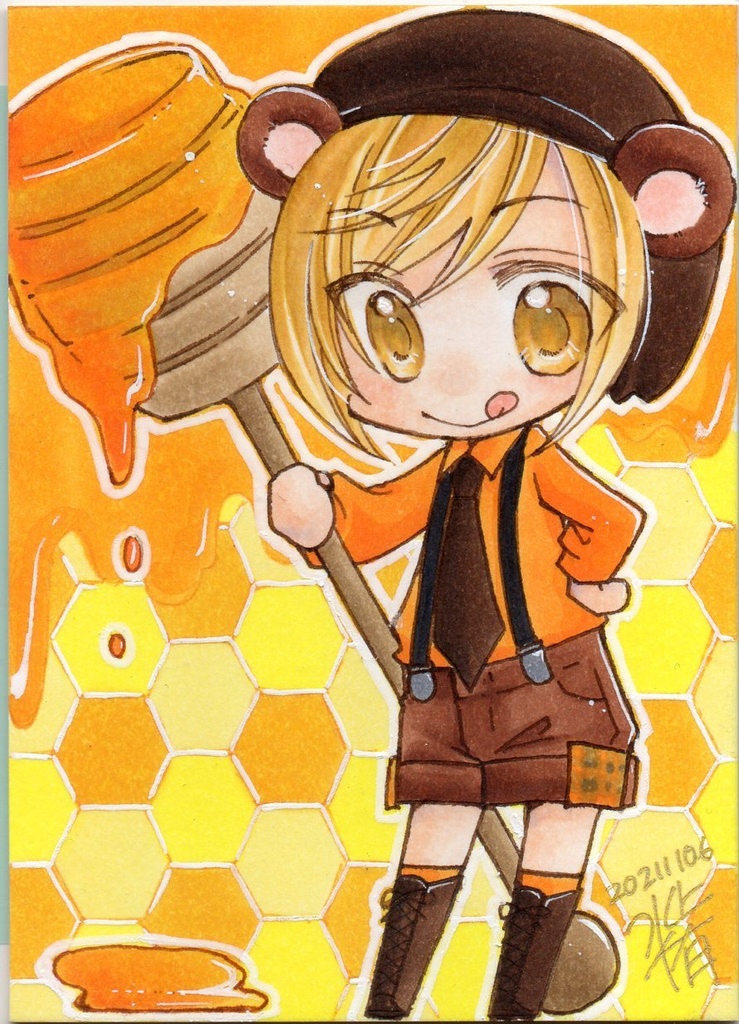 【イラスト原画】ハニー【ATC】