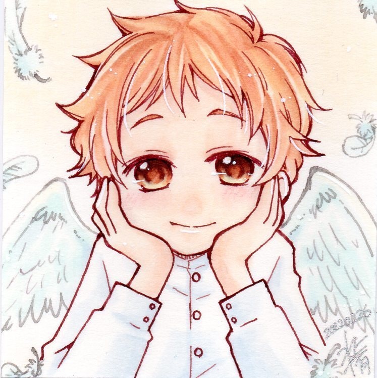 【イラスト原画】あざとい天使【Seria正方形ミニ原画】