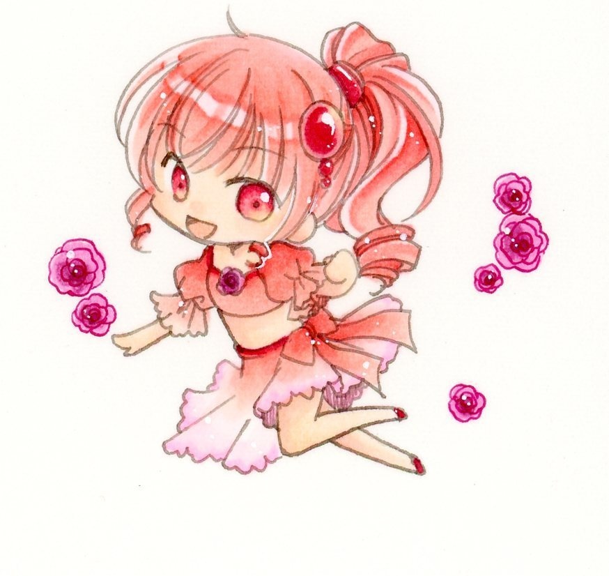 【イラスト原画】ルビー【指輪型ミニ額】