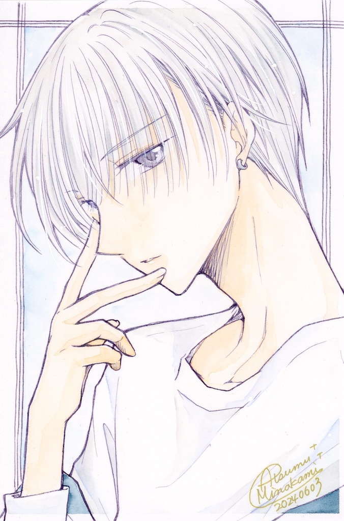 【イラスト原画】アンニュイ【ポスカサイズ】