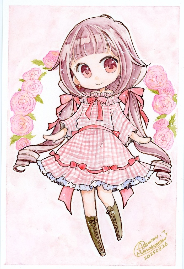 【イラスト原画】ラナンキュラス【ポスカサイズ】