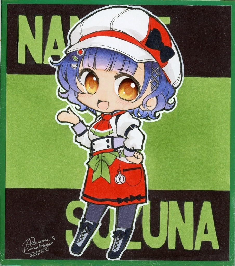 【非公式】Speciale七瀬すず菜イラスト【色紙】