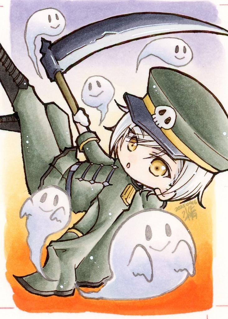 【イラスト原画】死神くんキーホルダー