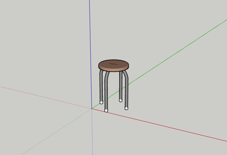 建築課題用|グループワーク家具セット(SketchUp .skp)
