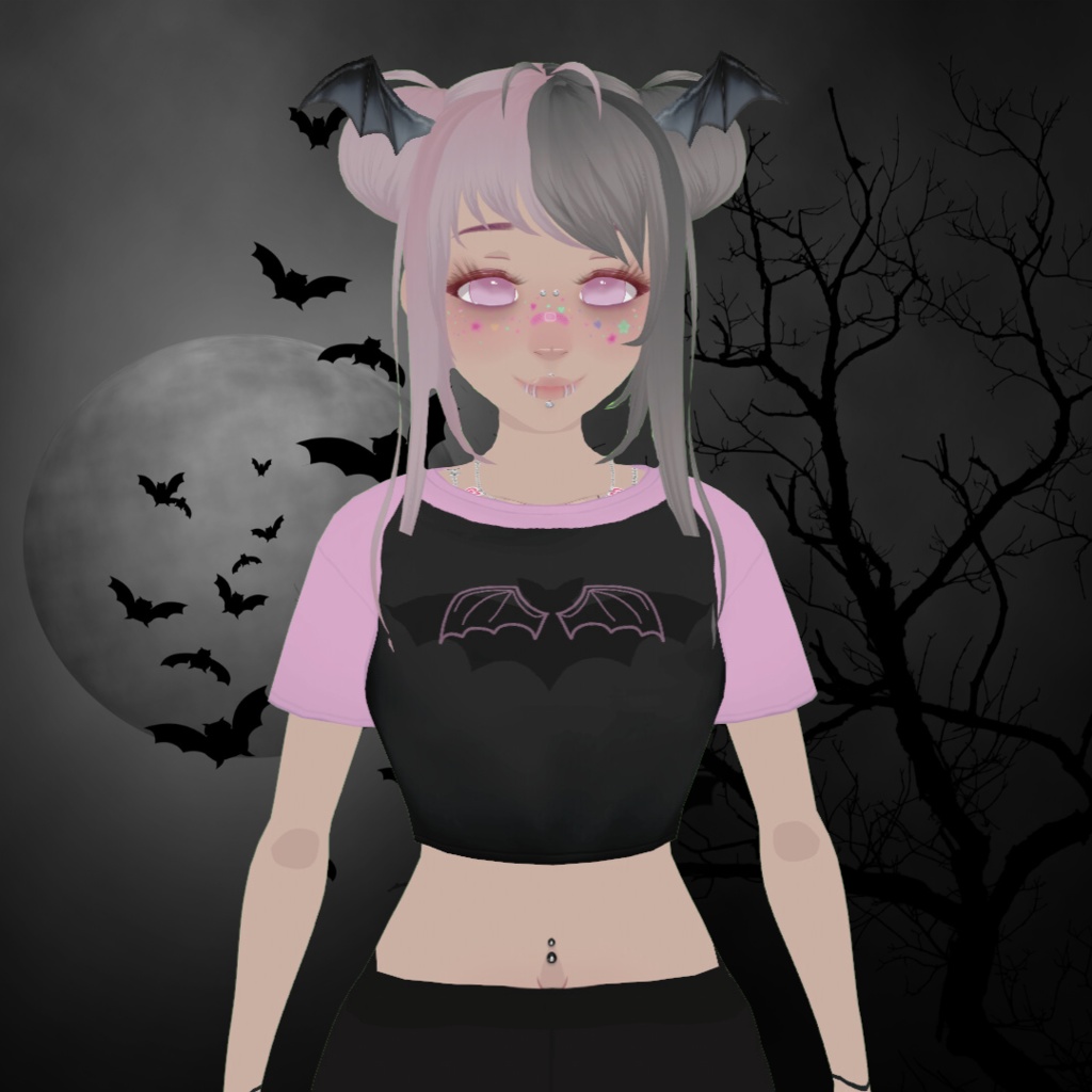 Bite Me Bat Half-Tee - VRoid