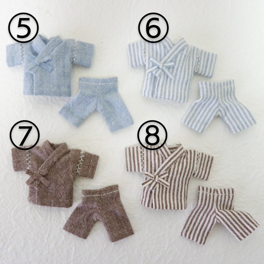 【甚平】オビツ11 / シンプル(A1〜8)