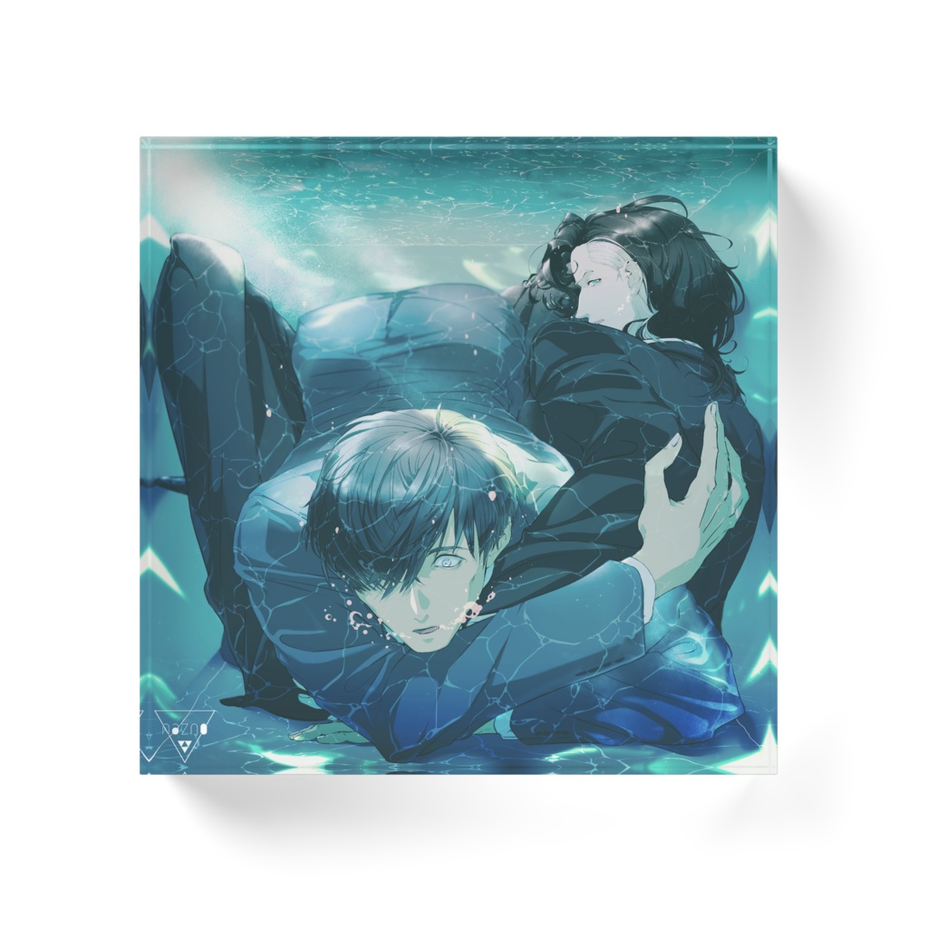 【アクリルブロック】The Whales in a Sea Cube
