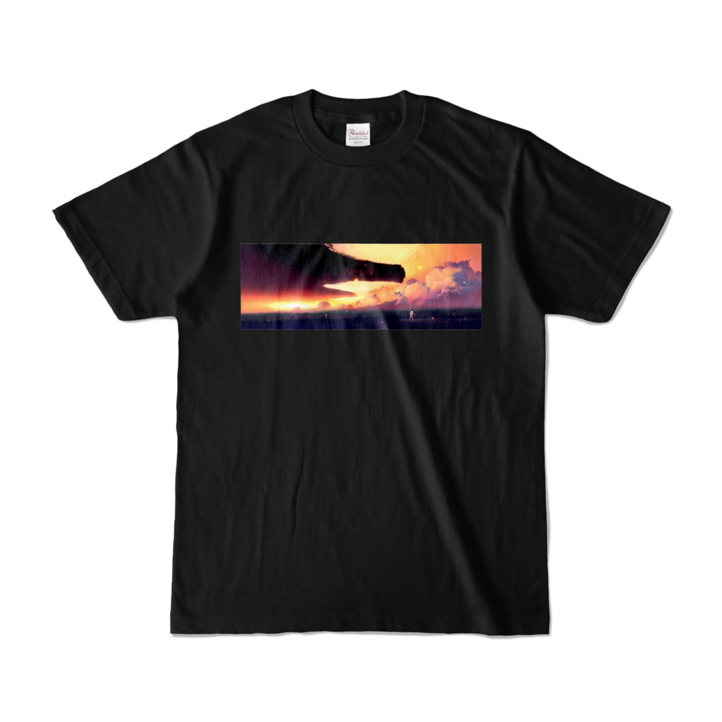 カラーTシャツ_ブラック（雲）