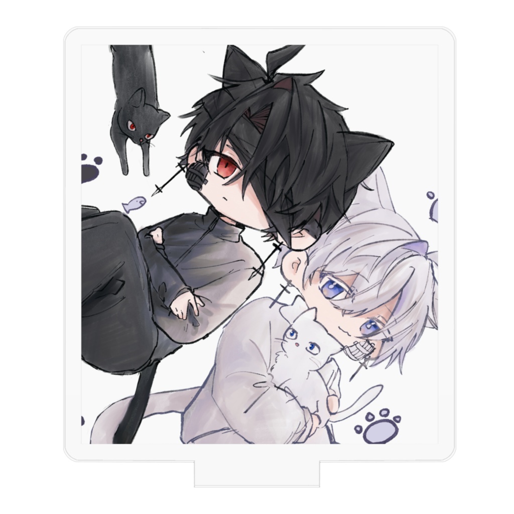 黒月と白日 アクリルフィギュア