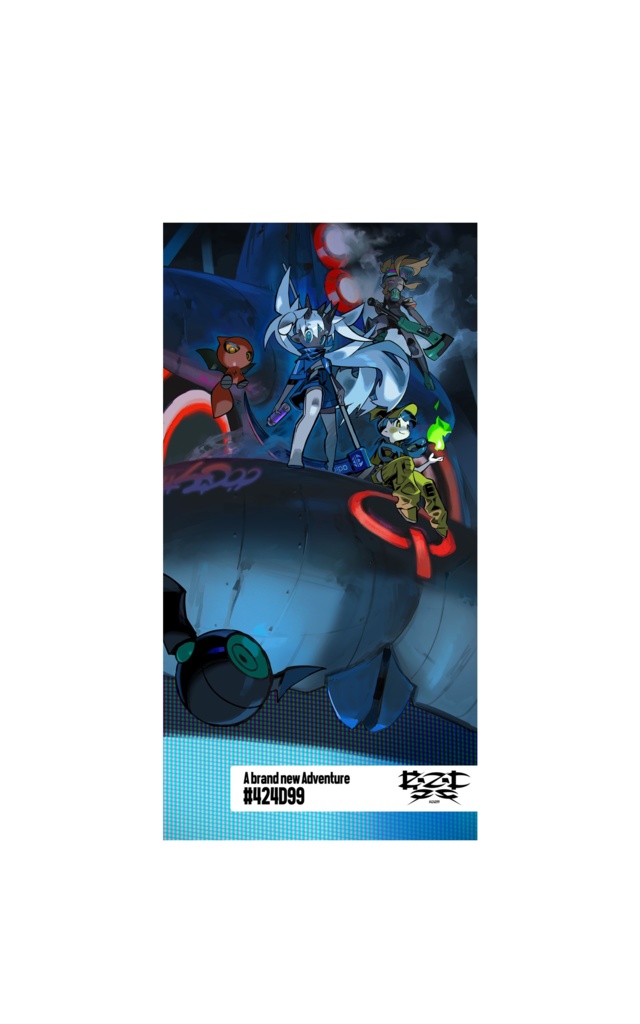 #424D99 - A brand new Adventure POSTER