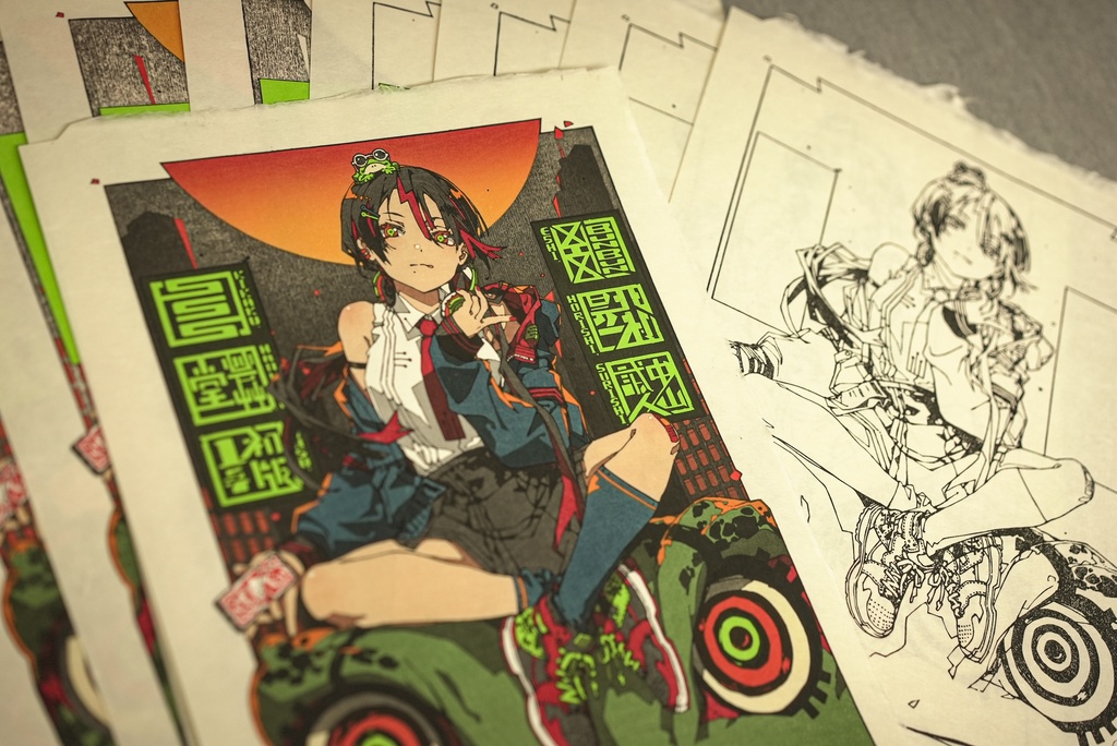 Kawazugal(伝統工芸_版画)