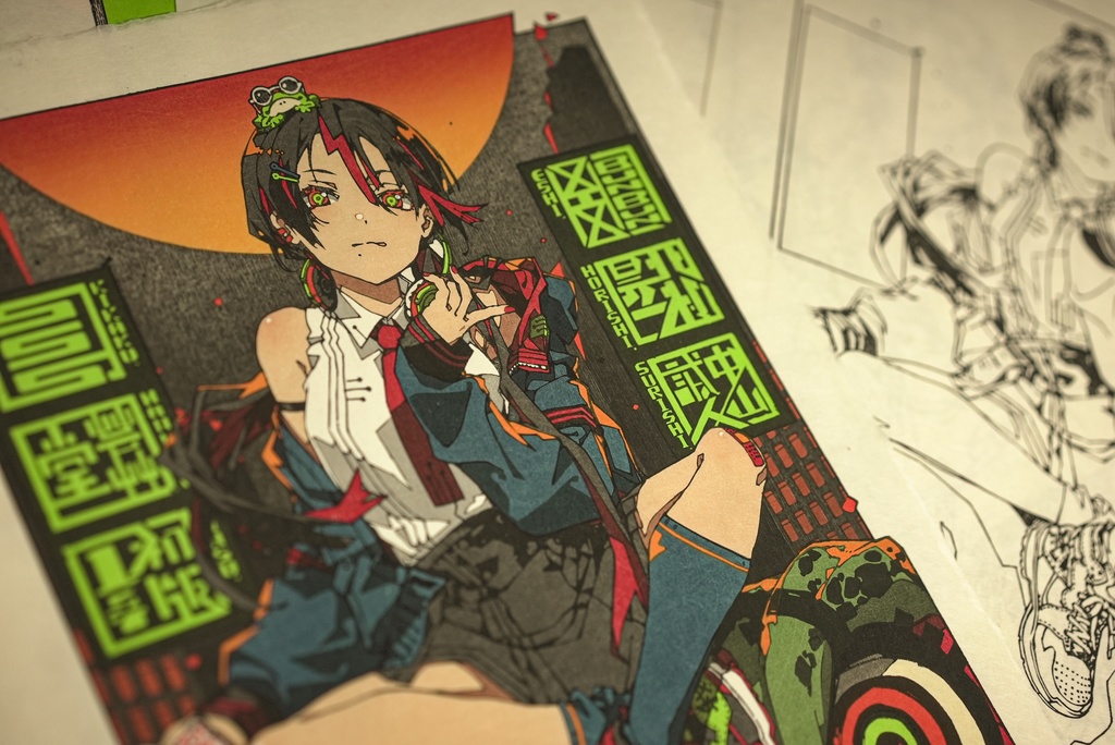 Kawazugal(伝統工芸_版画)