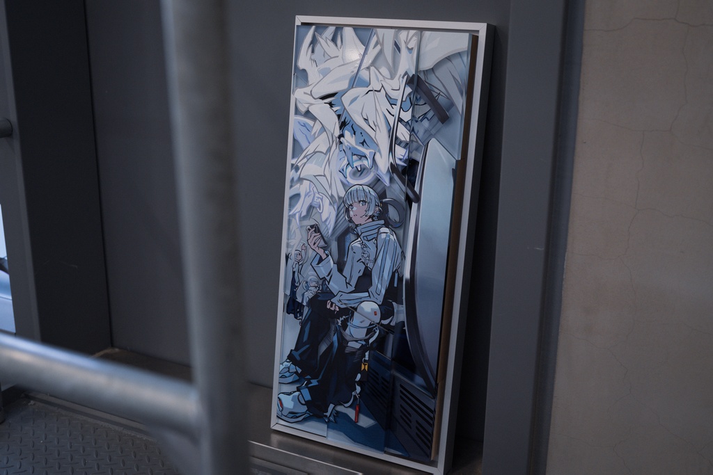 Elevation_Train(アクリル立体イラスト)