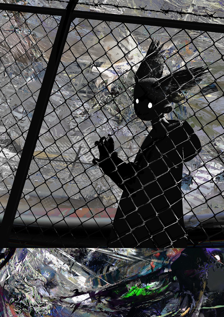 「顔素」 特殊印刷ポスター