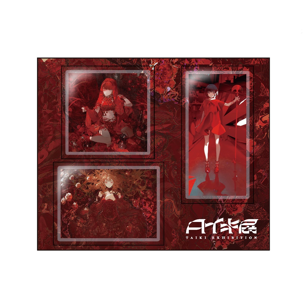 アクリルマグネットセット -red-  （redveil / #8c1e1d / surface）