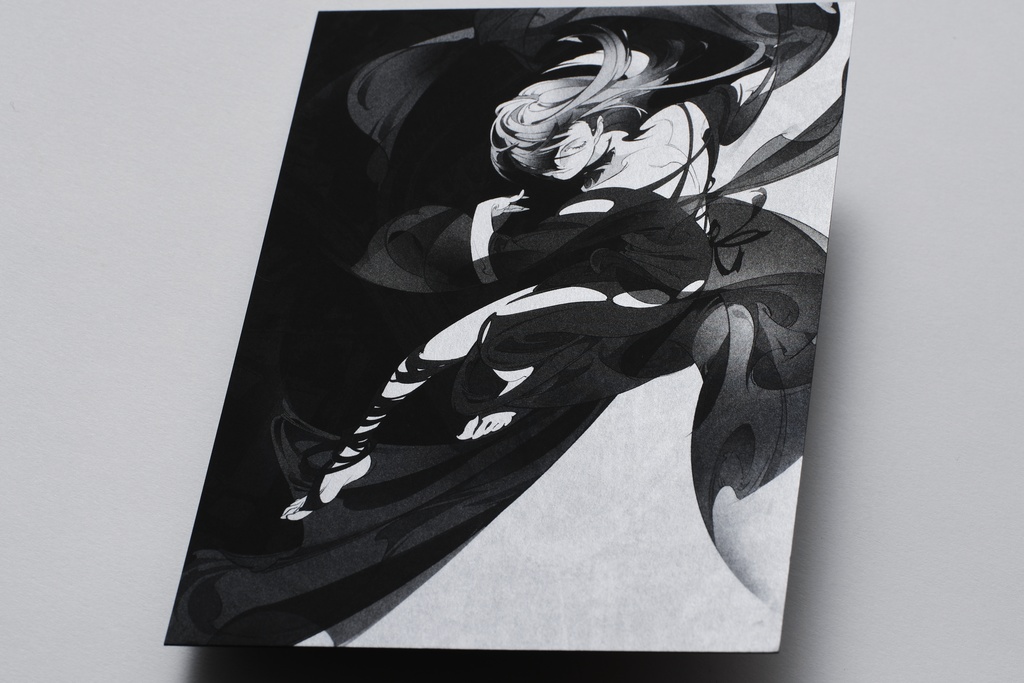 BLACK POSTCARD SET NOH