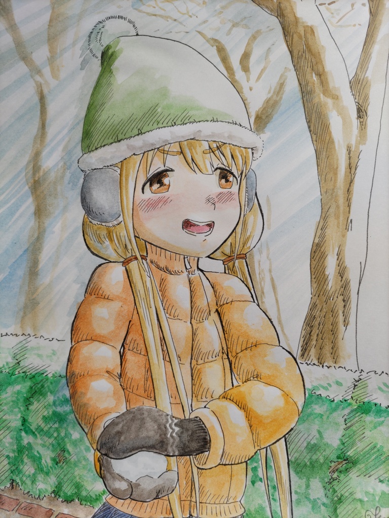 雪遊び杏ちゃん
