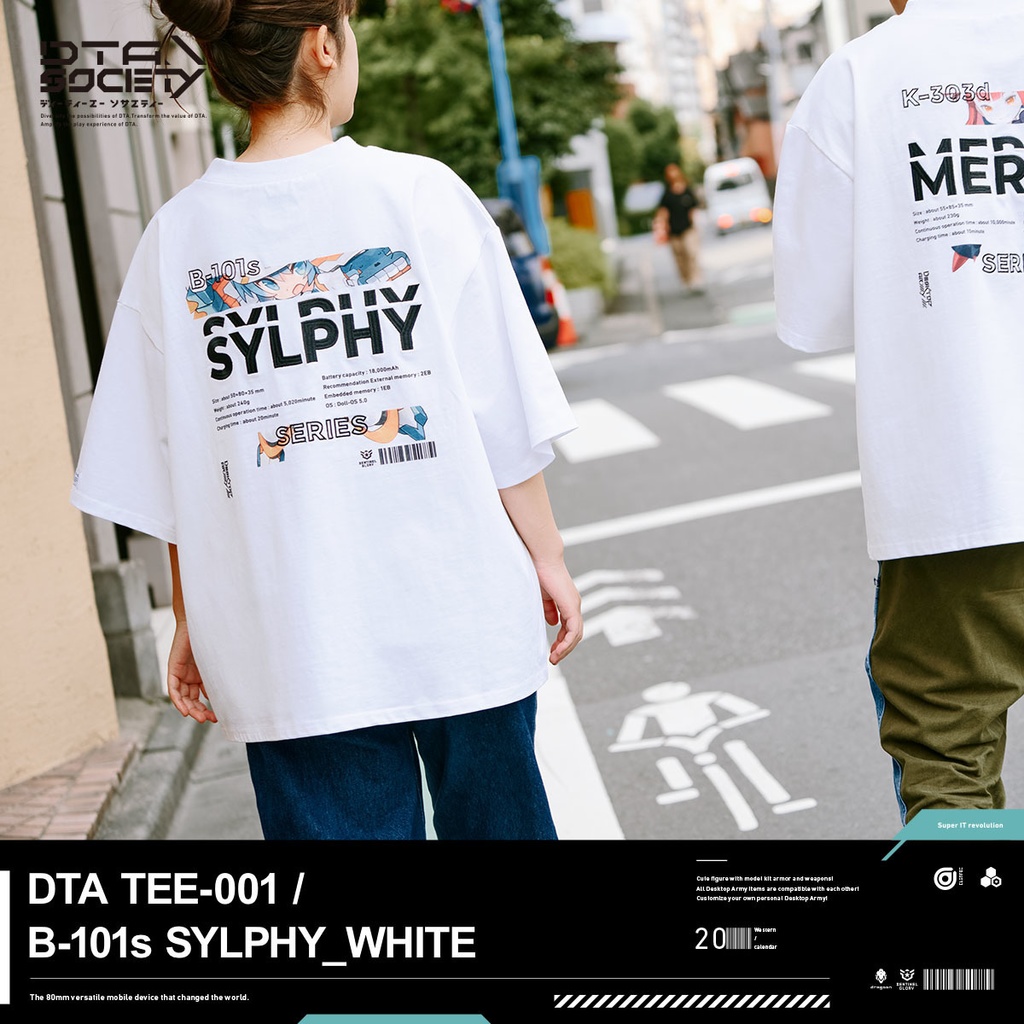 DTA TEE-001 / B-101s SYLPHY_WHITE デスクトップアーミー シルフィー Tシャツ