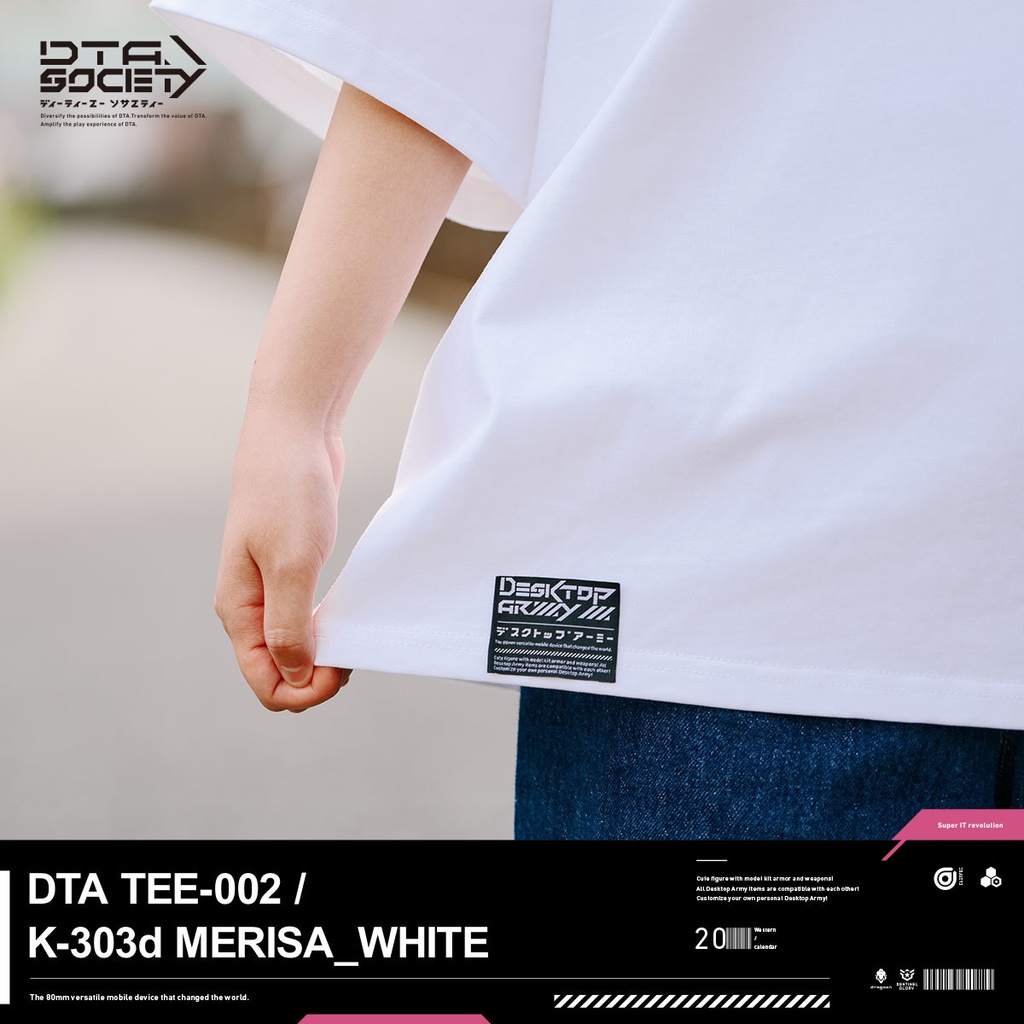 DTA TEE-002 / K-303d MERISA_WHITE デスクトップアーミー メリッサ Tシャツ