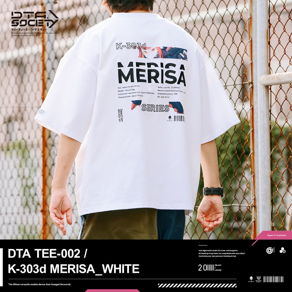 DTA TEE-002 / K-303d MERISA_WHITE デスクトップアーミー メリッサ Tシャツ